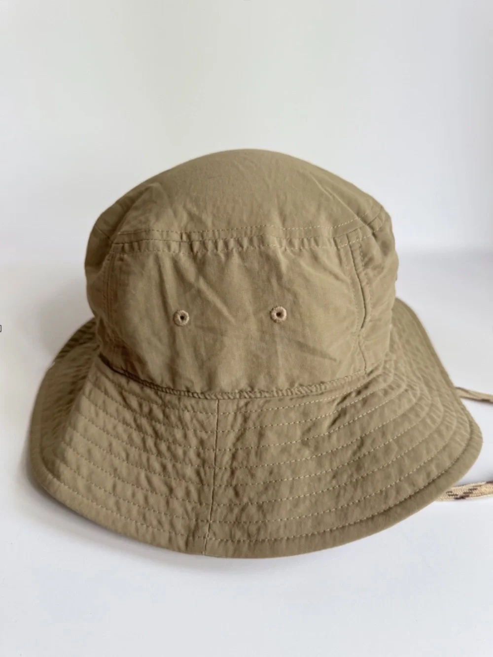 Patagonia Packable Tan Sun Bucket Hat Outdoors with Strap - Picture 2 of 8